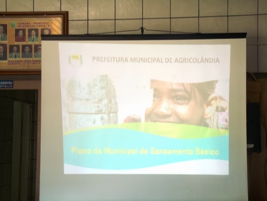 Agricolândia realizou audiência pública sobre o Plano Municipal de Saneamento Básico